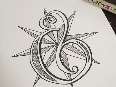 Ampersand ampersand hand hand lettering illustration ink lettering pen