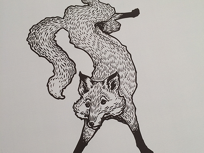 You Ol' Fox animals fox illustration ink pen