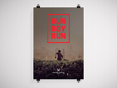 Run Boy Run poster print type unsplash woodkid