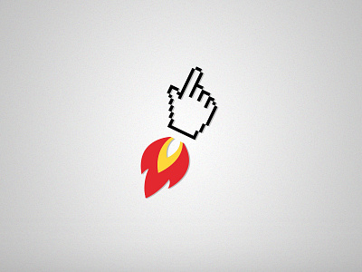 To infinity ... and beyond ! branding click delivery fire icons identity internet logo pointer webdesign