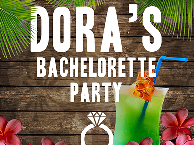 Bachelorette party anyone? bachelorette graphic invitation print