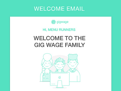 Gig Wage Welcome Email