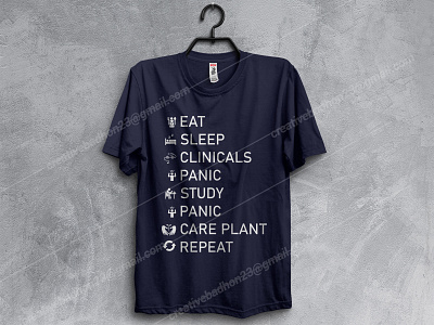 eat sleep clinicals panic study panic care plan repeat t shirt d 2020 branding customtshirt etsy shop germany graphicdesign t shirt trendy t shirt design tshirtdesign tshirts typography