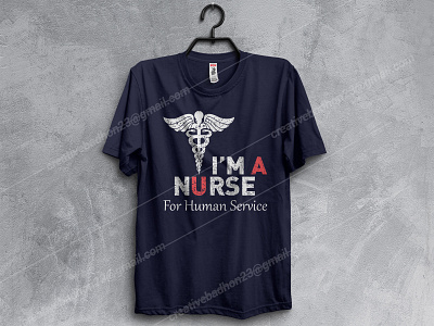 i m a nurse for human service t shirt design