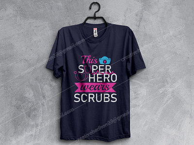 this superhero wears scrubs t shirt design