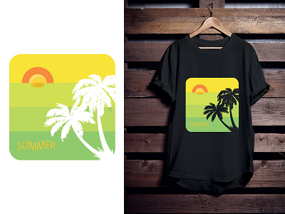 summer typography t shirt design