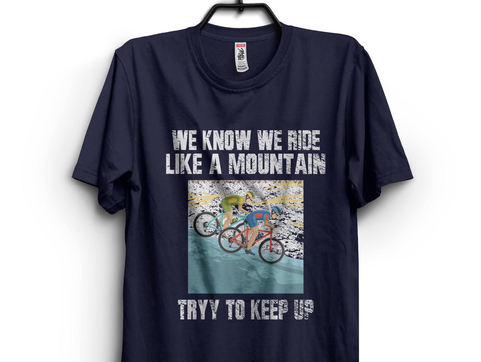 t shirt with cycle print