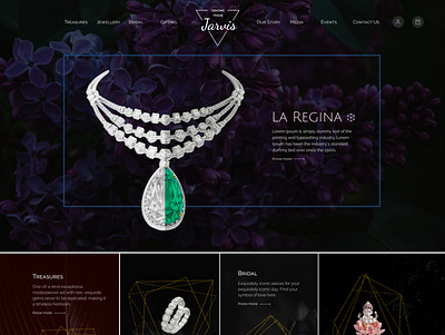 Jewellery Website branding design ui ux web