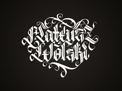 Mateusz Wolski calligraphy design handwrite lettering logo logotype poland type typo typography vector wlk