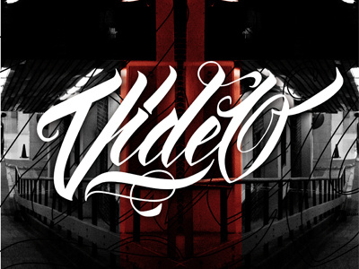 Video Logo calligraphy design graphic lettering logo logotype type typography vector
