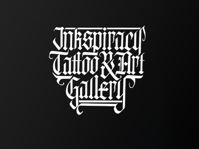Inkspiracy branding calligraphy custom lettering custom type identity logo logotype tattoo typeface typography
