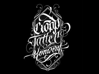 Cropp calligraphy cropp graphic hire kaligrafia lettering logo poland poster typografia typography wlk