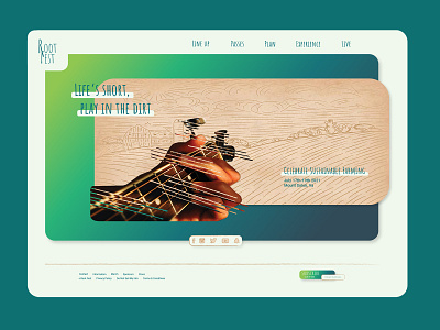 Root Fest website design app design branding illustraion illustration ui ux webdesign