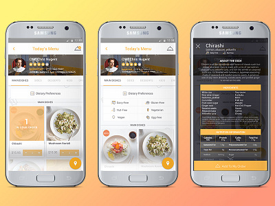Thyme Android Concept - Food Delivery App