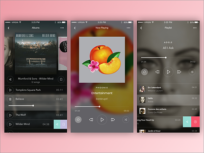 Daily UI #009 Music Player 009 daily dailyui media mobile music player ui ux