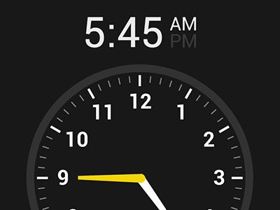 Set Alarm Interaction android clock interaction knob time