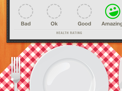 Final Food Detail Screen foodish iphone menu mobile rating table ui