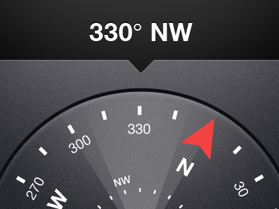 Compass Direction Indicator android compass dial mobile ui