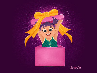 🎉 Surprise !!! 🎉 2022 children book children illustration cute girl design illustration procreate surprise