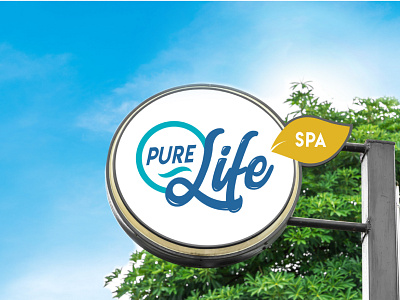 Diseño de Rótulo - Pure Life Spa branding design logo