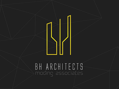 BH Architect Logo branding design logo minimal