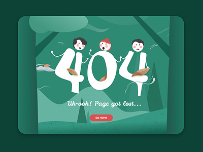 404 Exploration design illustration ui web