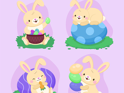 Easter Bunny Collection bunnies cute bunny easter easter bunny collection egg easter happy easter