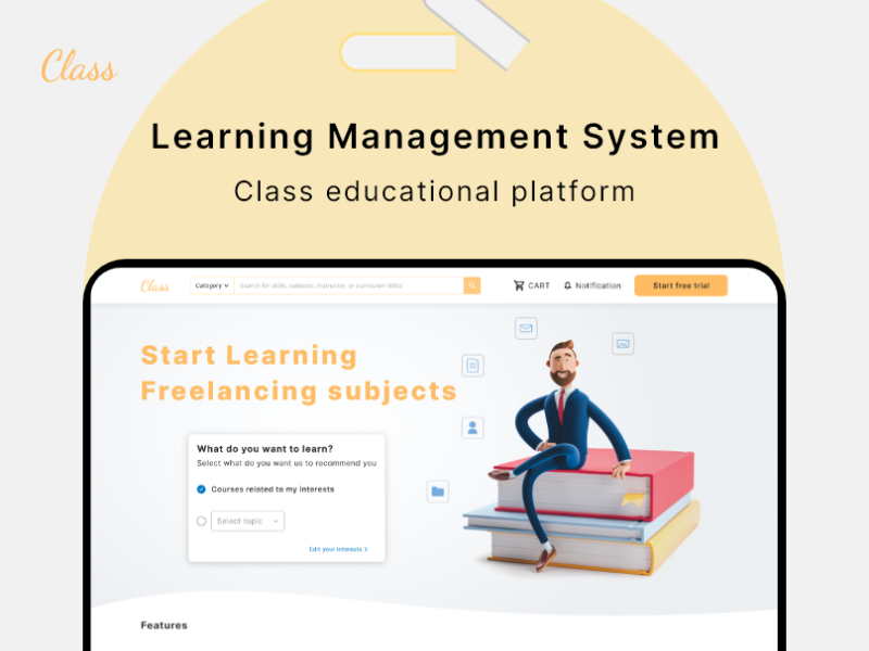 LMS Web design by Adnan Afana on Dribbble
