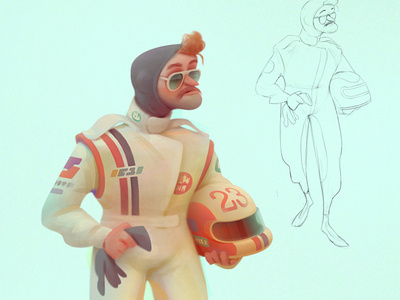 racers advertising animations baydakov aleksey cartoon character concept