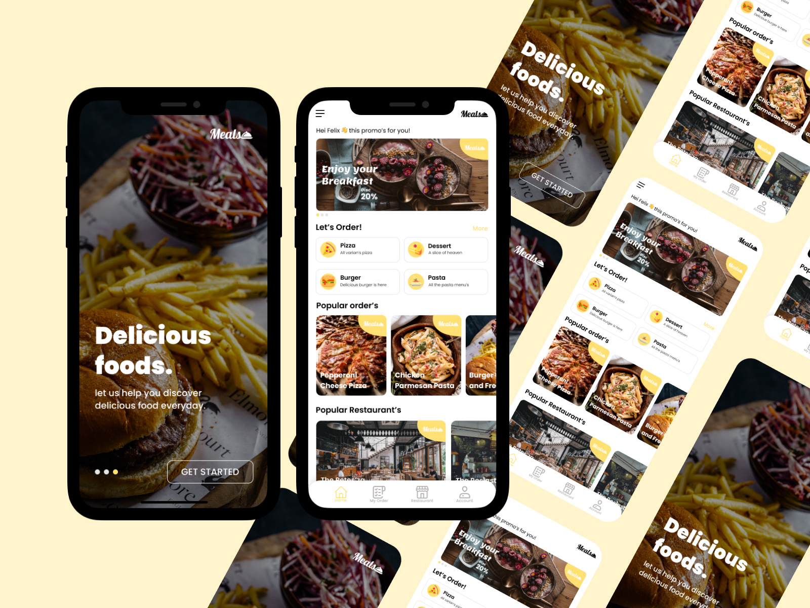 UI Food Order App by Gustibagusbayu on Dribbble