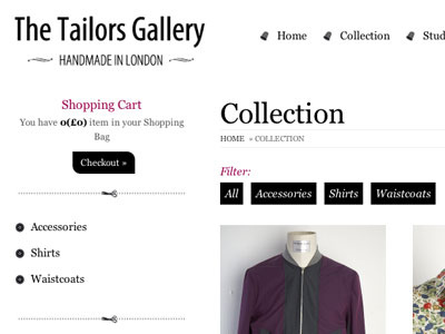 Fashion store design clothes ecommerce fashion pink shop