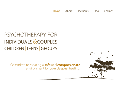 Psychotherapy Website clean counselling psychotherapy website