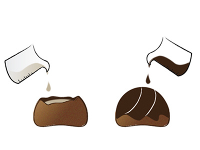Sketchy Chocolates brown chocolate illustrator sketch