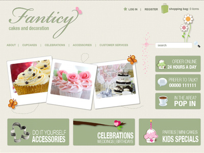 Progression on Cupcake website