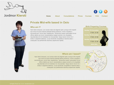 Midwife web design wordpress