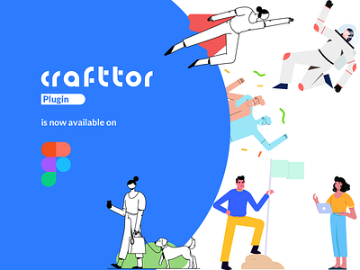 Crafttor | Figma Plugin animation app character design figma figmadesign graphic illustration mobile plugin ui vector website