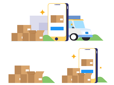 Delivery delivery delivery app design graphic icon illustration mobile online package product shopping truck vector website