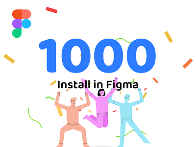 1K Installs in Figma character design graphic icon illustration mobile ui vector