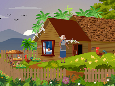 Virtual Garden - Children's Book Illustration