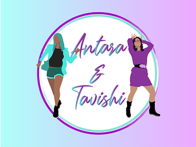 Logo Design: Antara and Tavishi adobe illustrator branding design logo typography vector