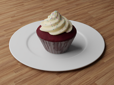 Cupcake 3d 3d modeling blender blender3d cycles render