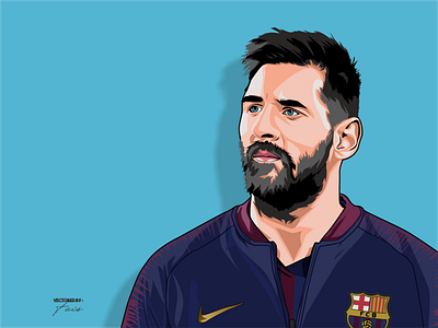 leo messi pop art design illustration vector illustration vectorart vectorportrait vectors