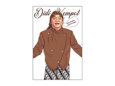 Didi Kempot The God Father of Broken Heart design didi kempot didikempot illustration vector vector art vectorart vectorportrait