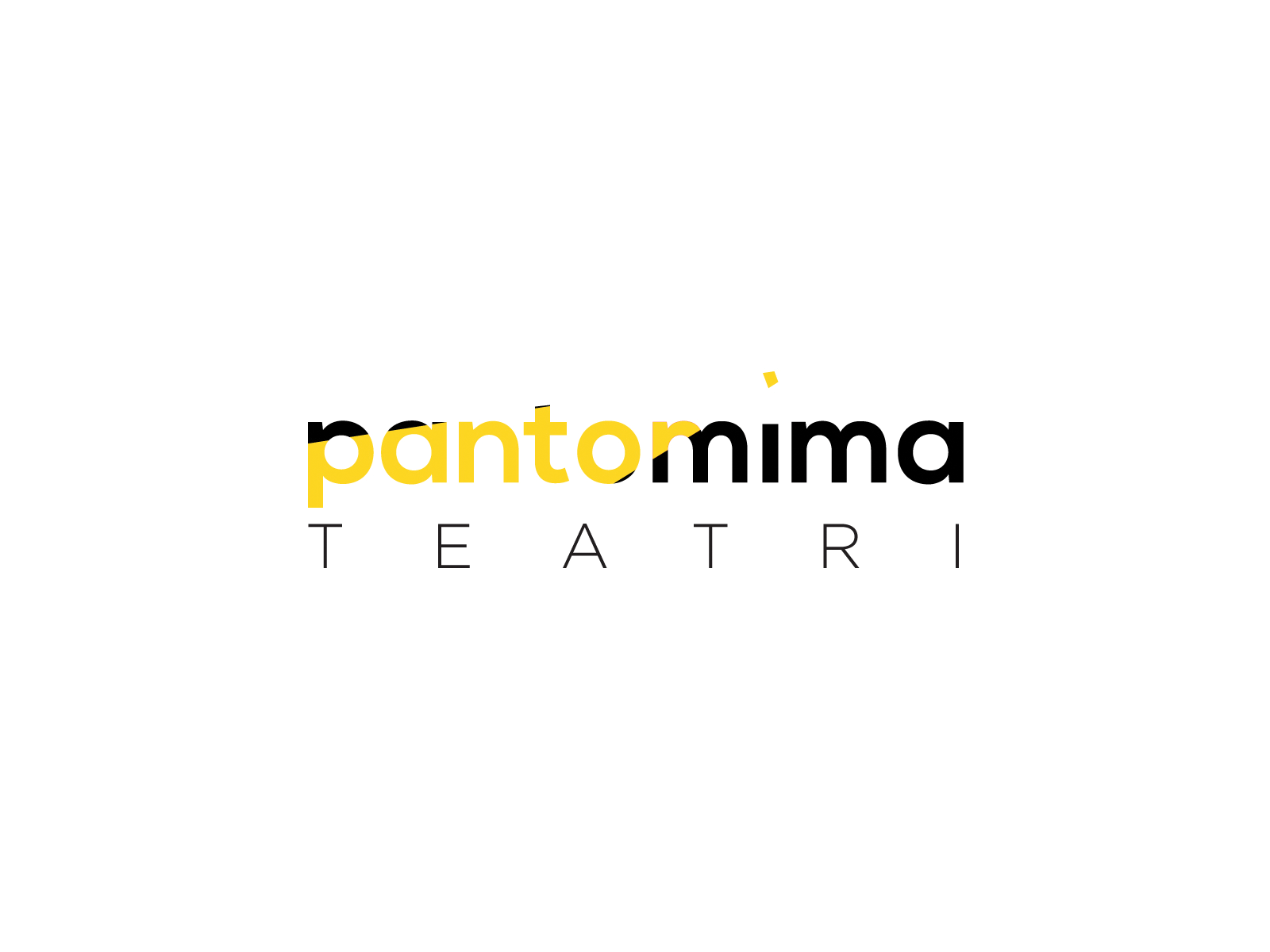 Pantomime Theatre Logo (Concept) art branding concept design drama gif animation illustration illustrator light logo pantomime spot spotlight theater theatre typography vector yellow