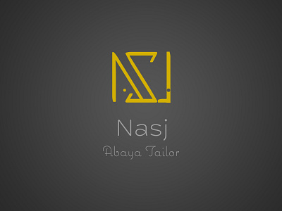 Nasj Abaya Tailor branding design illustration logo vector