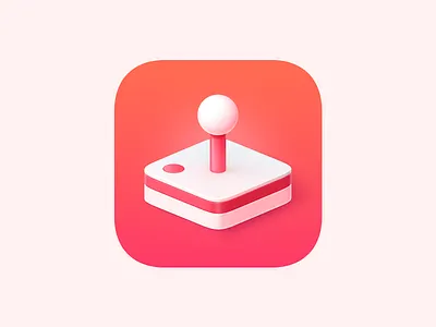 Apple Arcade Icon 3d apple arcade big sur game icon ios joystick macos neomorphism skeuomorphism