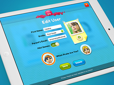 Edit User game gui ios ipad kids math octopus pirate profile sea