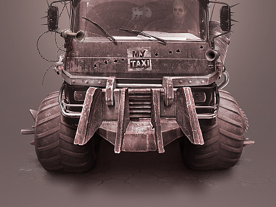 MyTaxi Truck bomb bumper klaxon mad max mytaxi pipe post apocalyptic retouch truck uzbekistan wheel