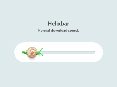 Helixbar animation helix helixbar loader preloader progressbar snail snailbar ui