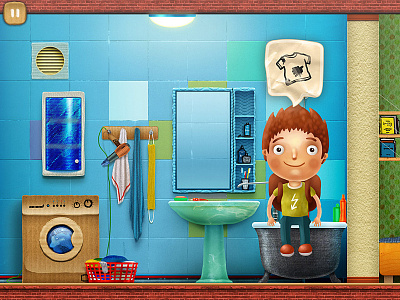 Game Location bathroom boy electricity game hairdryer hint house ios ipad kids mirror retina room washer
